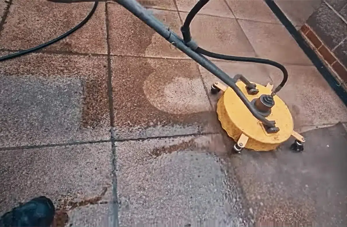 Patio pressure washing