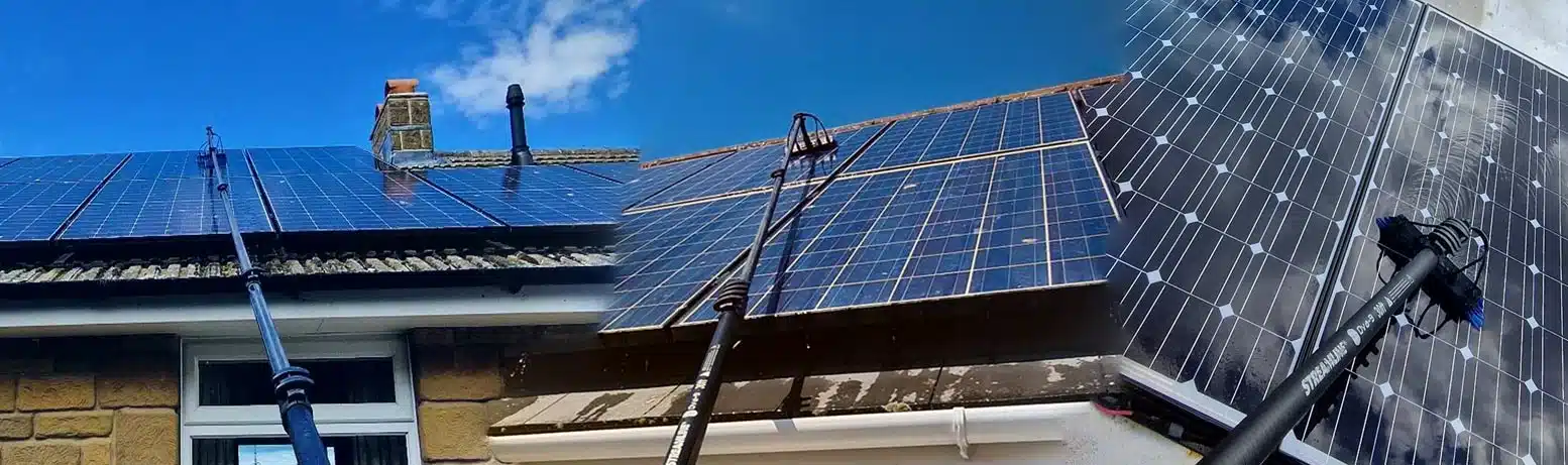 Pure-water solar panel cleaning
