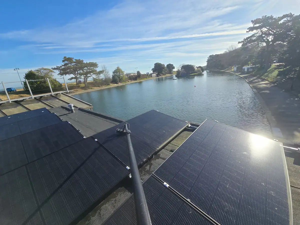 Bird mess and dust removed from solar panels